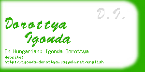 dorottya igonda business card